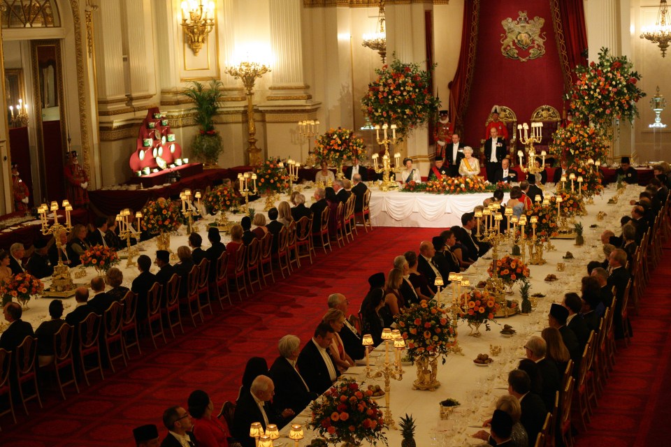  The Queen has nearly 100,00 guests every year including on this occasion the Indonesian president Susilo Bambang Yudhoyono