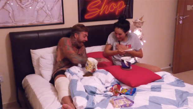  After a bit of TLC, Aaron gathers up the strength to have sex with Marnie despite his knee injury