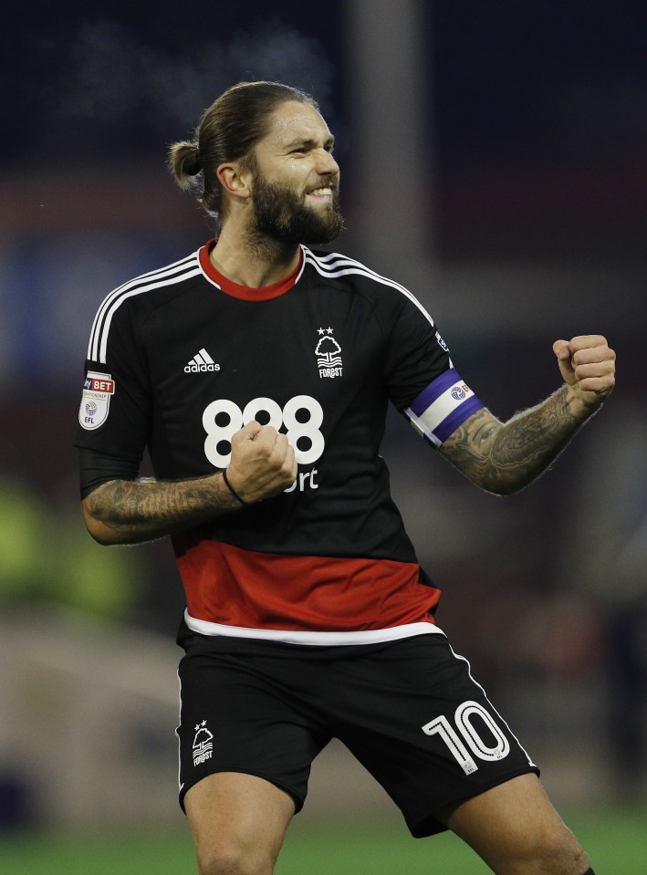  Nottingham Forest captain Henri Lansbury is the subject of a £2.5million bid from rivals Derby