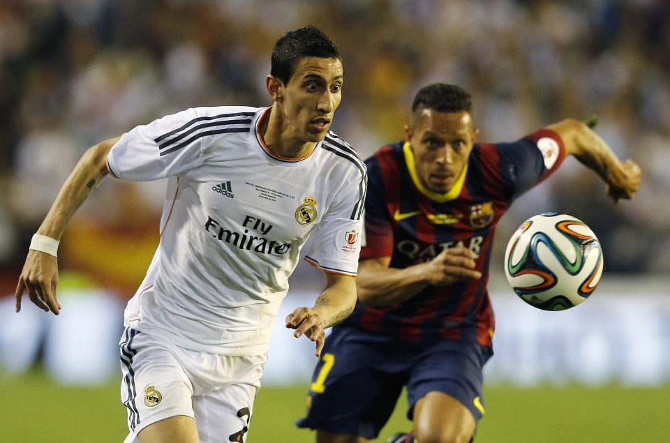  Angel Di Maria was a reported target for Barcelona while at Real Madrid