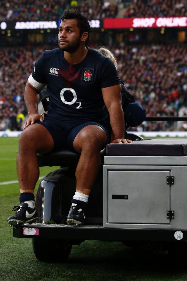  There was concern as Billy Vunipola was forced off with an injury