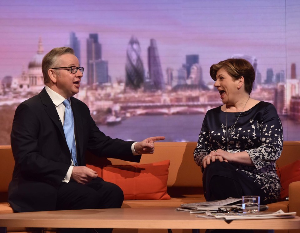  She clashed with former Cabinet minister and Vote Leave campaign chief Michael Gove