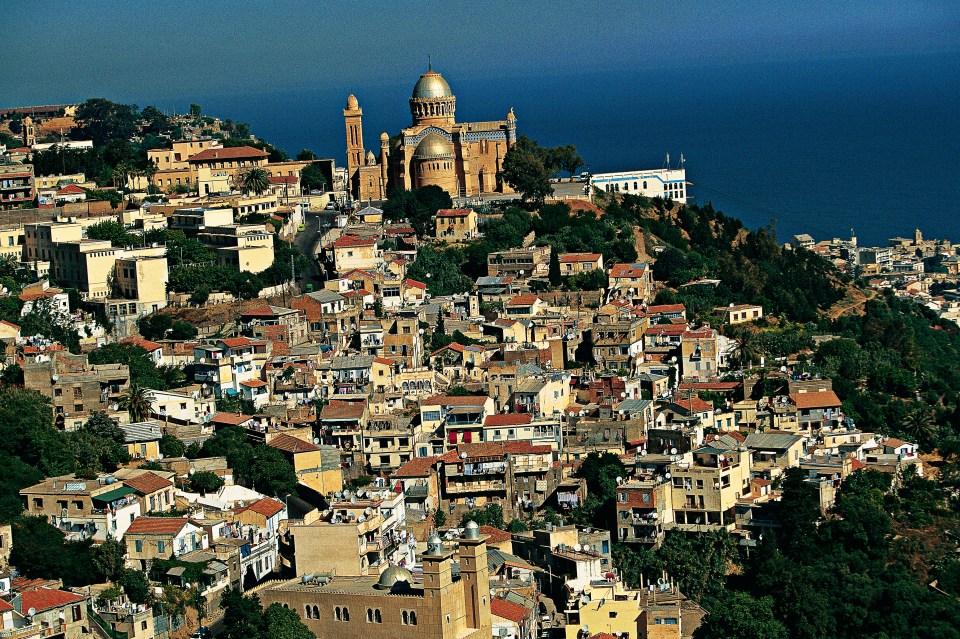 Basilica of Notre Dame dAfrique, Bologhine, near Algiers, wilaya of Algiers, Algeria