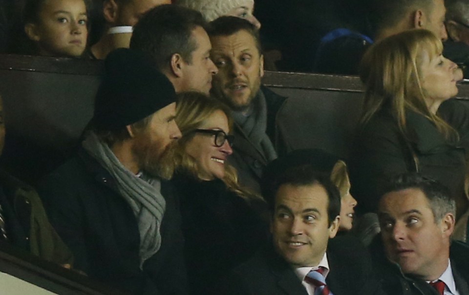  Actress Julia Roberts was in attendance at Old Trafford