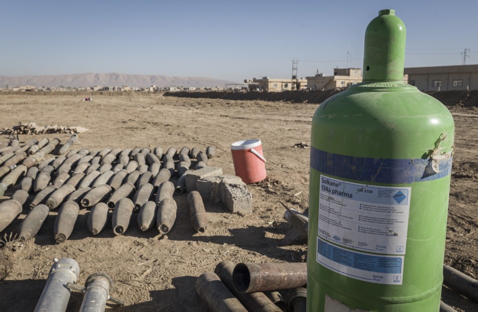  Chemical weapons were also confiscated by Iraqi troops