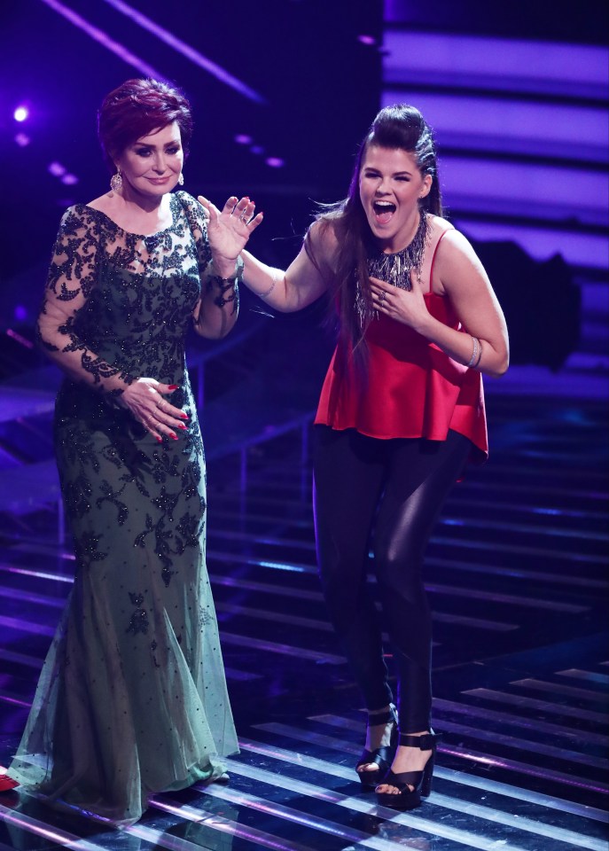  The singer was delighted when she found out she would be staying in the competition