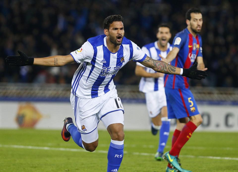  Willian Jose gave Real Sociedad the lead