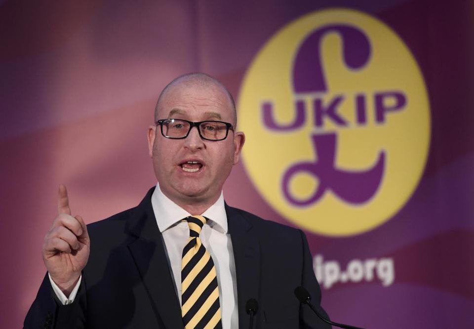  Mr Nuttall said in his acceptance speech yesterday he wanted to replace the Labour Party