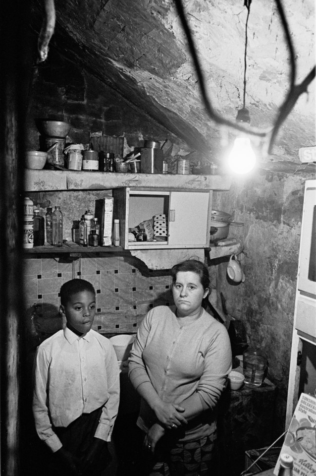  Mother and son in Manchester kitchen, 1969. This image was used for the Regional Manchester Exhibition.