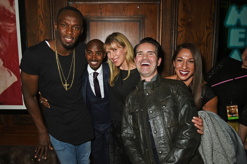  The premiere and afterparty was full of famous faces including Mo Farah and Jimmy Carr