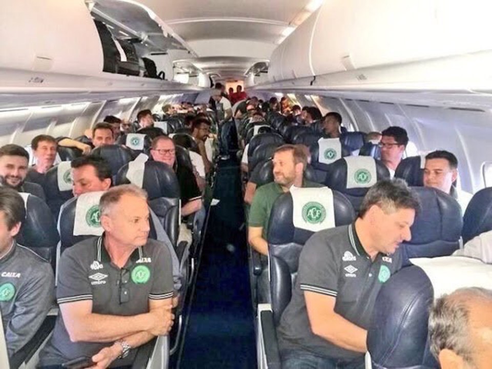  The last picture of Brazil's Chapecoense Real football team before the doomed flight took off