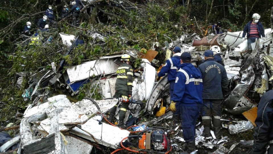  Some of the injured were found buried underneath the mangled plane