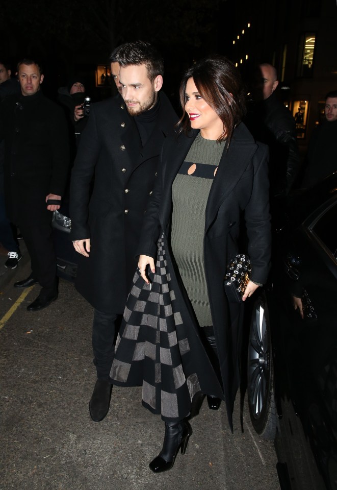  Cheryl showed off her 'bump' as she arrived at the charity event with Liam