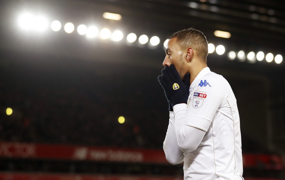  Kemar Roofe was in disbelief as his strike hit the post