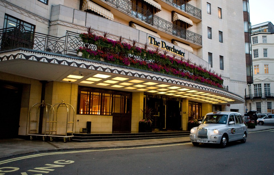  The luxury Dorchester hotel in London