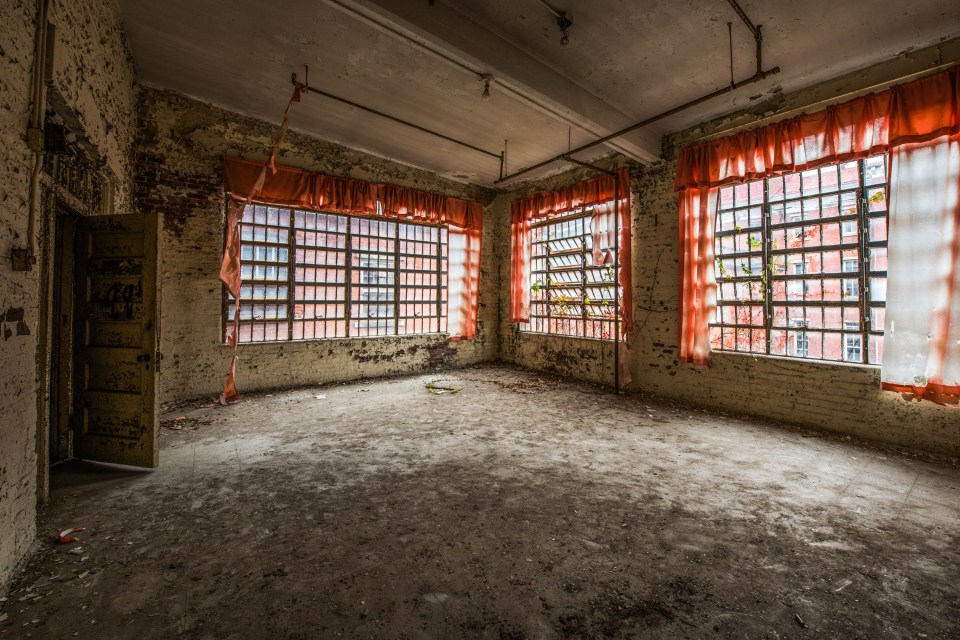  The insides of the former hospital have been completely stripped bare