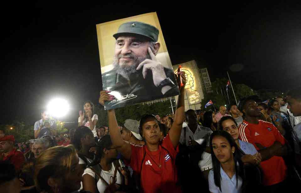  A massive rally at Revolution Square in Havana in honour of late leader Fidel Castro