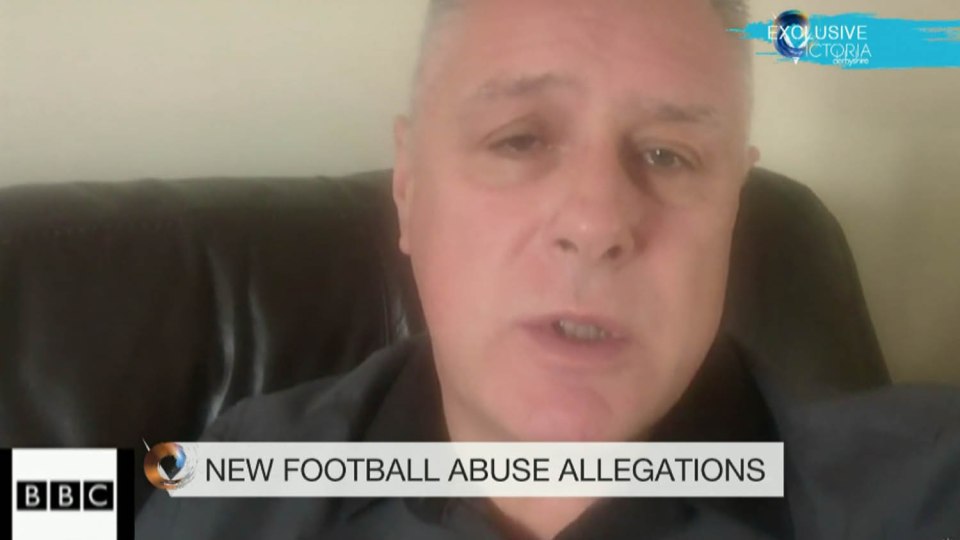 Derek Bell, picture here talking on the BBC's Victoria Derbyshire programme, is the latest footballer to reveal the abuse he suffered as a youngster