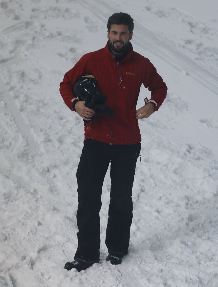  Pete was joined on the slopes by Dan Edgar