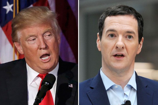 Donald trump George Osborne