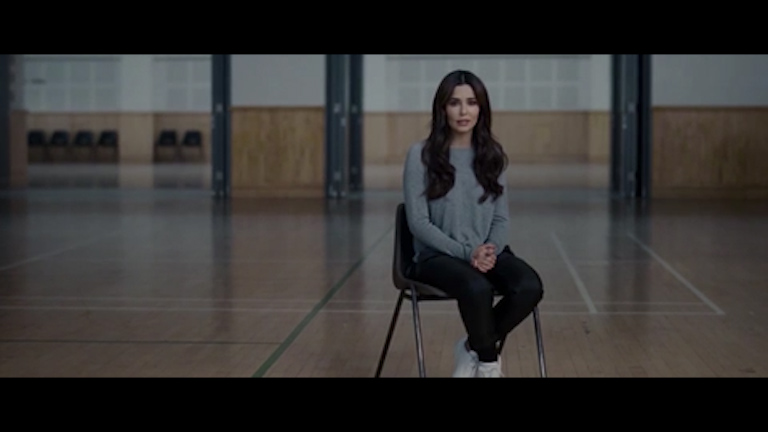  Cheryl features in the new advert for ChildLine in which we lip syncs to the voices of young people expressing their issues