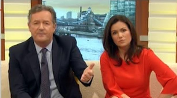 Piers Morgan and Susanna Reid grilled Eric Bristow about his controversial comments on abuse victims