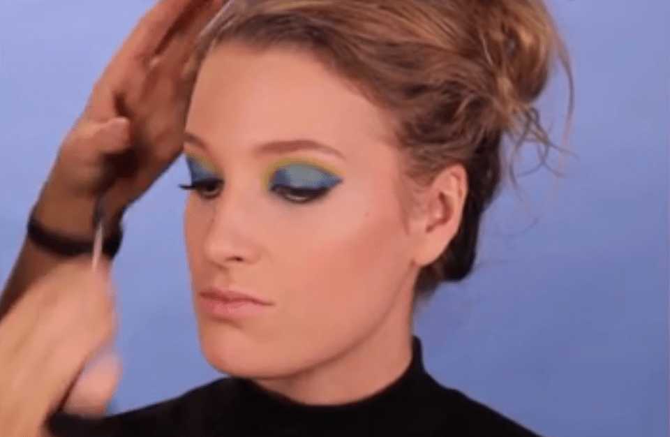  It's easier than it looks to re-create the AW16 rainbow eye make-up trend