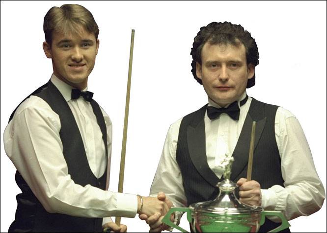  Stephen Hendry is the greatest champion the sport has known, winning seven world crowns. Jimmy White reached five consecutive finals from 1990-94, losing to Hendry four times.