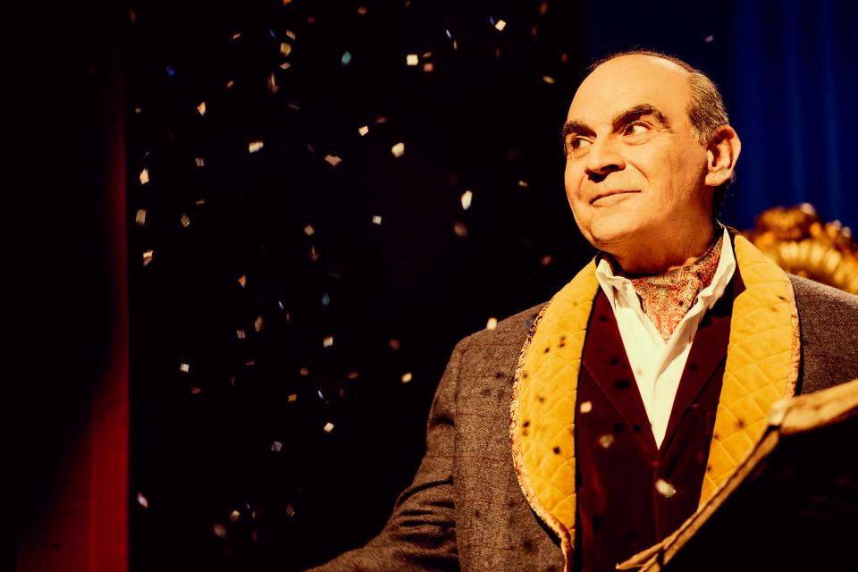  The role of narrator is played by Poirot legend David Suchet