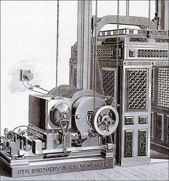  In 1852, New York mechanic and inventor Elisha Otis produced the first lift. Later his sons took over the business — becoming the Otis Elevator Company