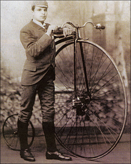  The comic-looking penny-farthing, invented in 1871, had no gears and instead used a huge front wheel for greater speed