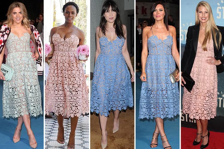  This lace dress by Self Portrait was popular with Olivia Cox, Tika Sumpter, Daisy Lowe, Linzi Stoppard and Beth Ostrosky Stern