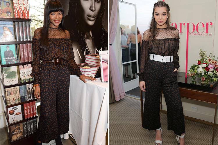  You have to be brave to dress like a supermodel! Naomi Campbell and Hailee Steinfeld both wore this Blumarine jumpsuit