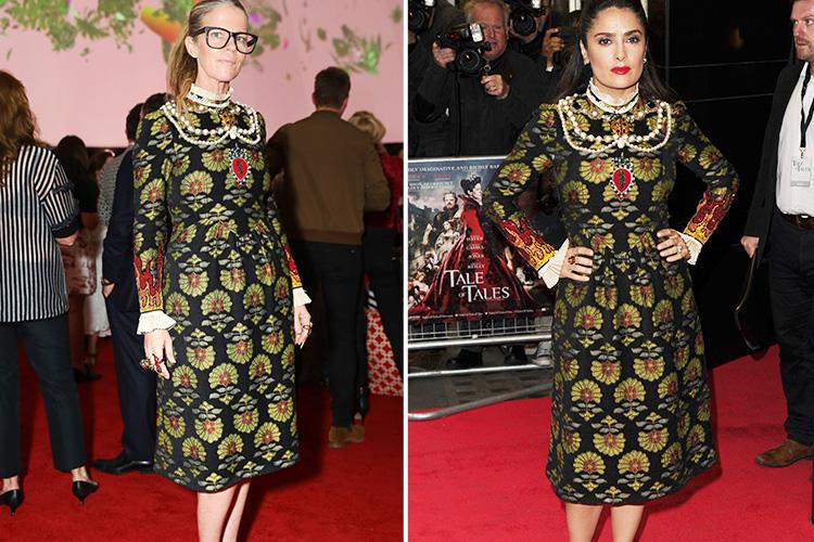  Yvonne Force Villareal and Salma Hayek in Gucci