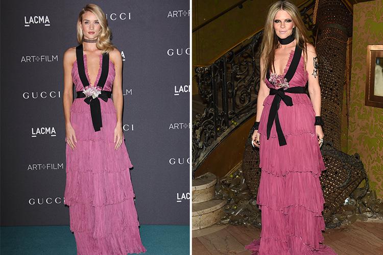  Rosie Huntington-Whiteley and Yvonne Force Villareal both went for Gucci