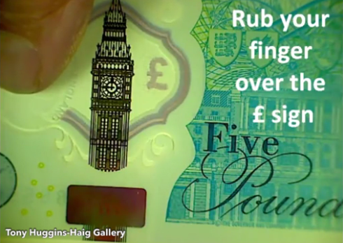  The miniature portrait is hidden next to Big Ben on the four rare £5 notes