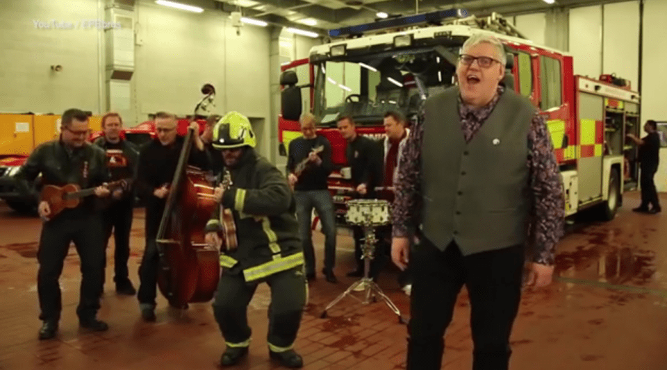  The ditty, Me Chip Pan's on Fire, is raising money for vulnerable members of the community