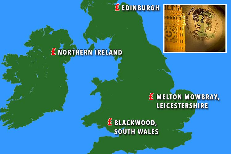  Here are the latest known locations of where the special £5 notes could be in the UK