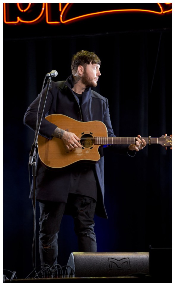  James Arthur in an exclusive live performance for The Sun Gigs