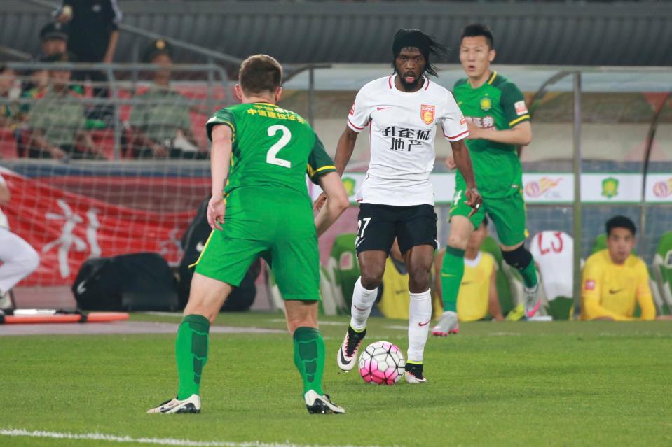  Gervinho in action for Chinese Super League side, Hebei China Fortune