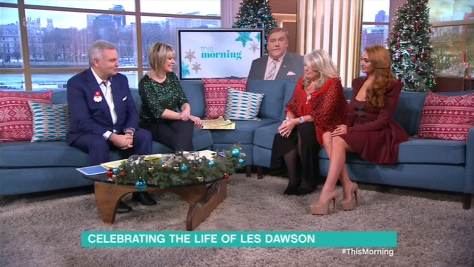  Tracy and Charlotte Dawson brought 'Les' along with them to This Morning