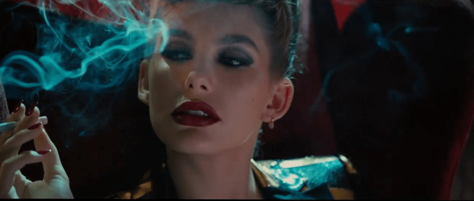  Cami Morrone stripped down to lace underwear in this dark film