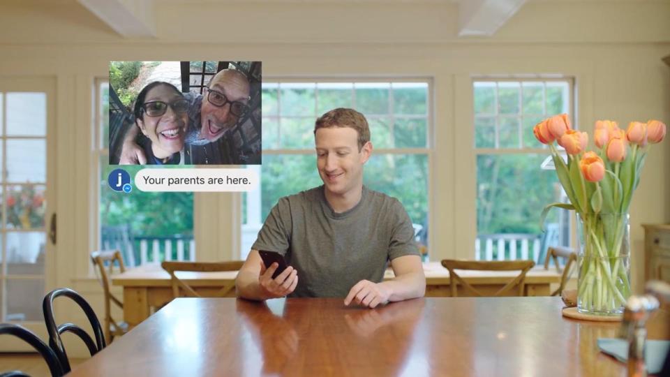  Mark Zuckerberg's AI servant recognises his parents on his security camera using face recognition and lets them in his front door