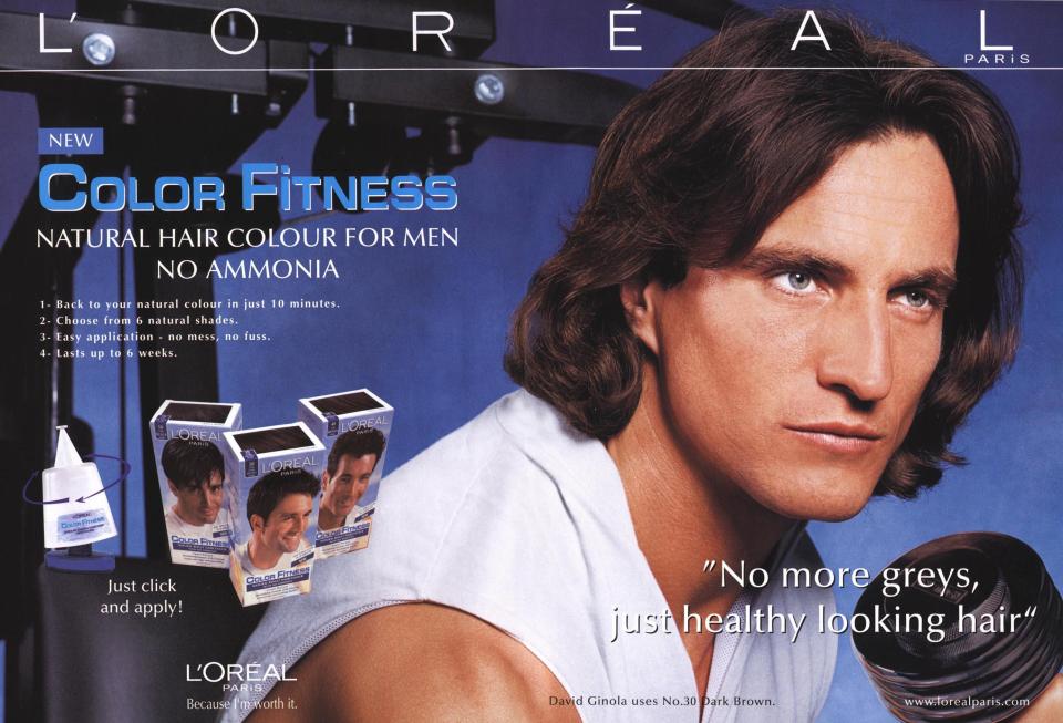  Pin-up . . . David in the L'oreal ads