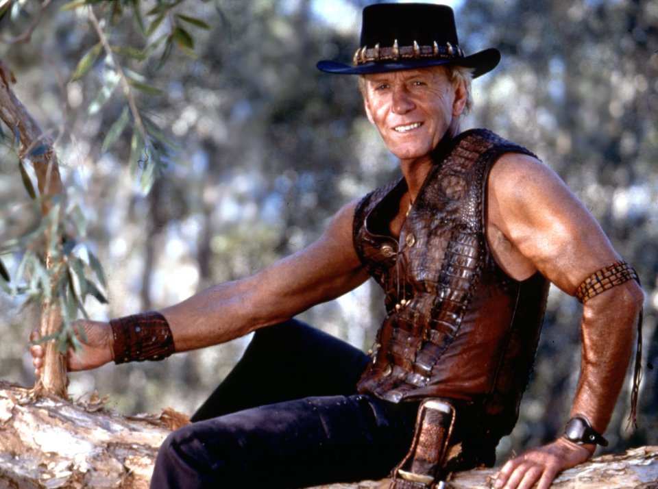  Crocodile Dundee wouldn't be seen dead in a pair of smart jeans - he's all about animal parts