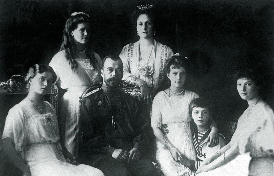  He soon became close to the Tsarist family, helping to heal Prince Alexei, second right, who suffered from the blood disease haemophilia