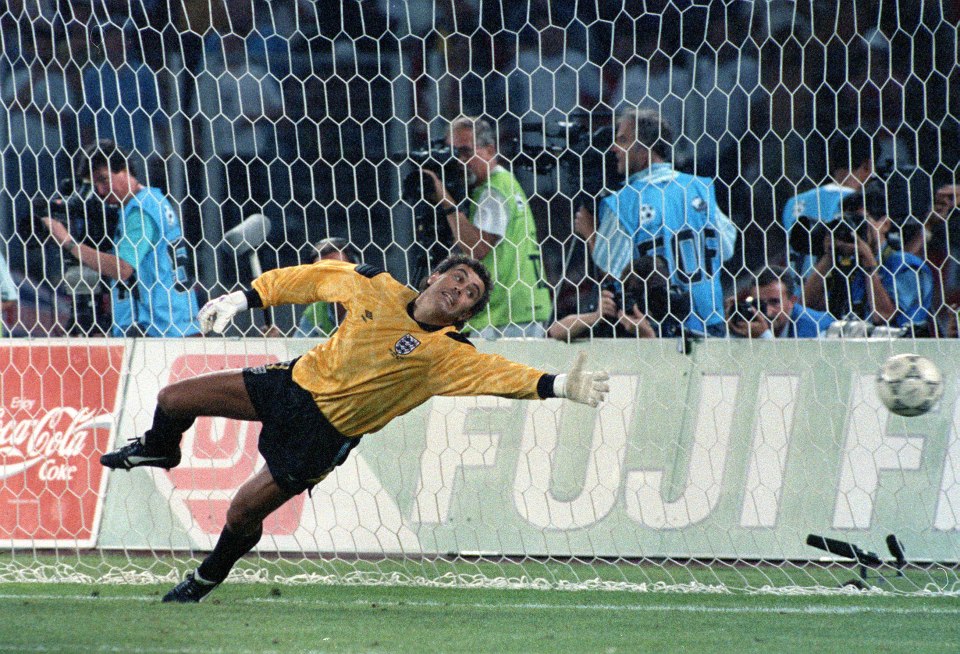  Between the sticks ... Shilton won 125 caps for England in his 30 year career