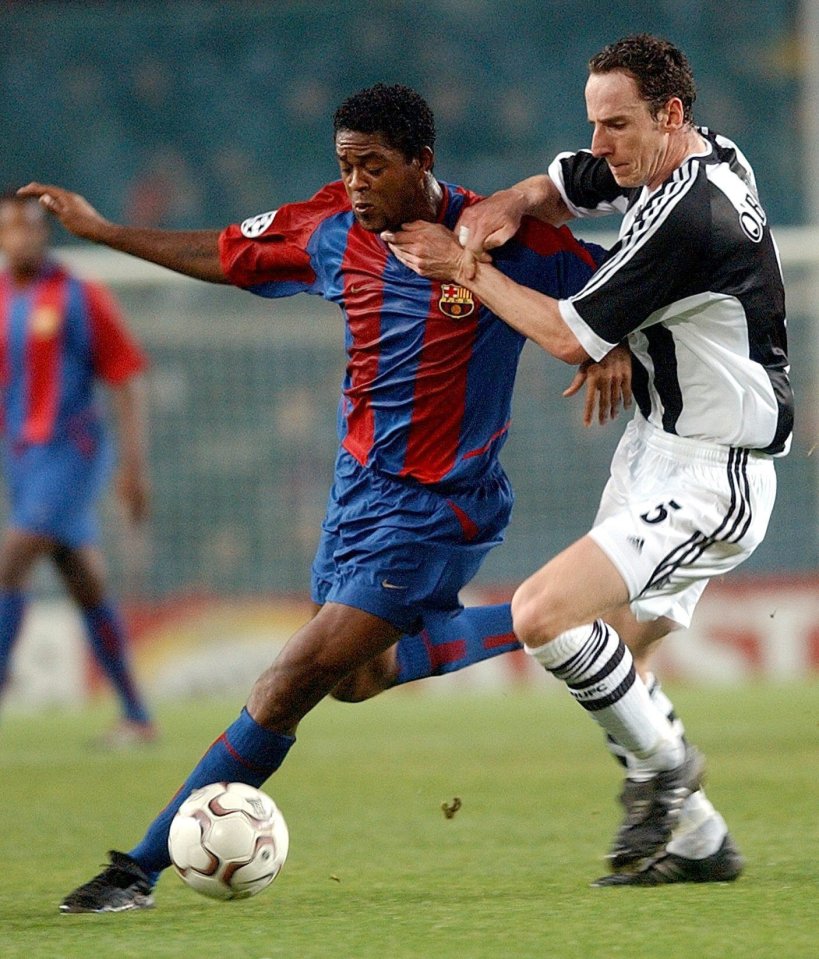  Patrick Kluivert playing against Newcastle United a team would later join