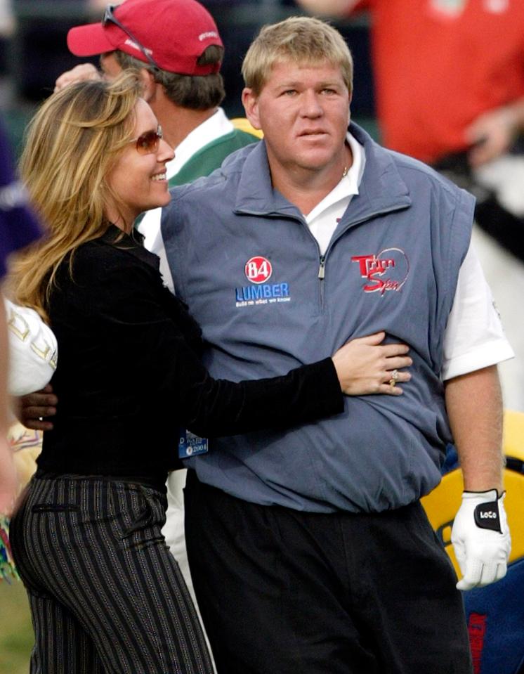  John Daly and his ex-wife Sherri, with whom he had the almighty bust-up