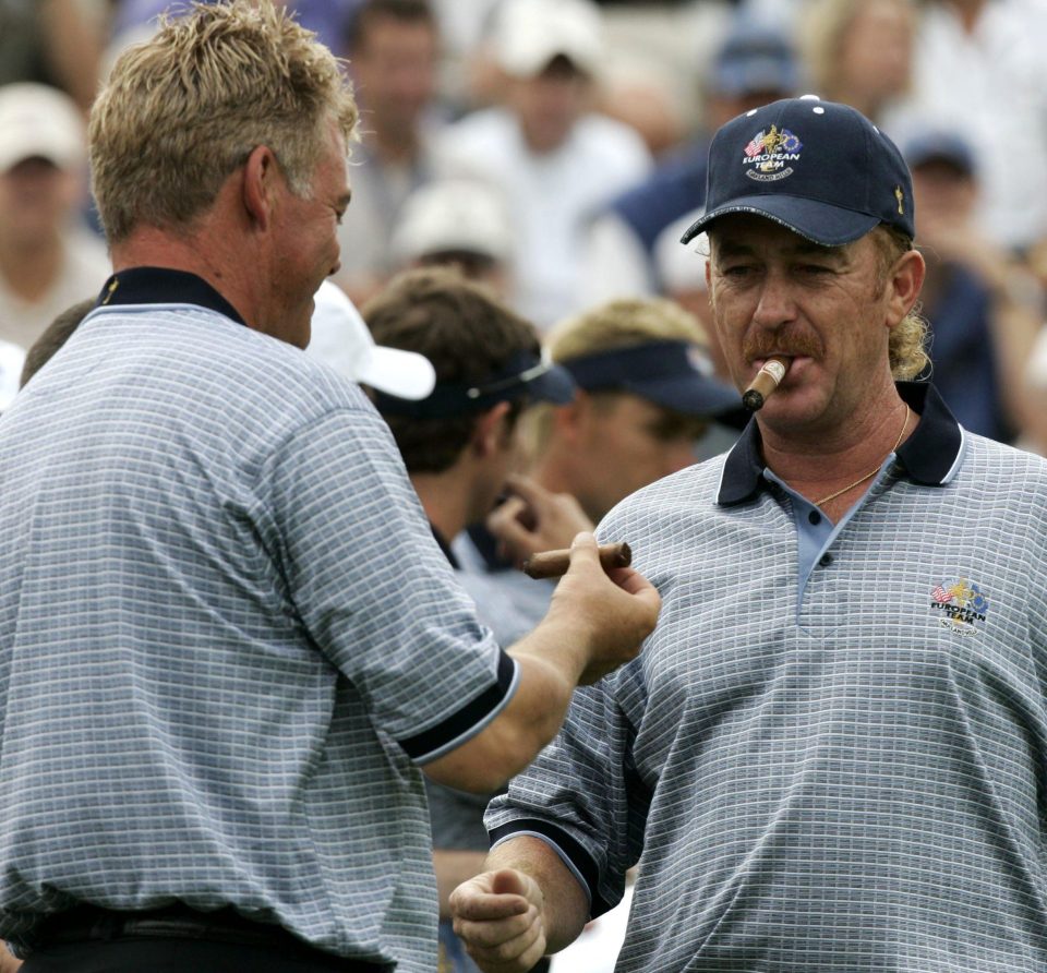  Darren Clarke and Jiminez together at the 2014 Ryder Cup